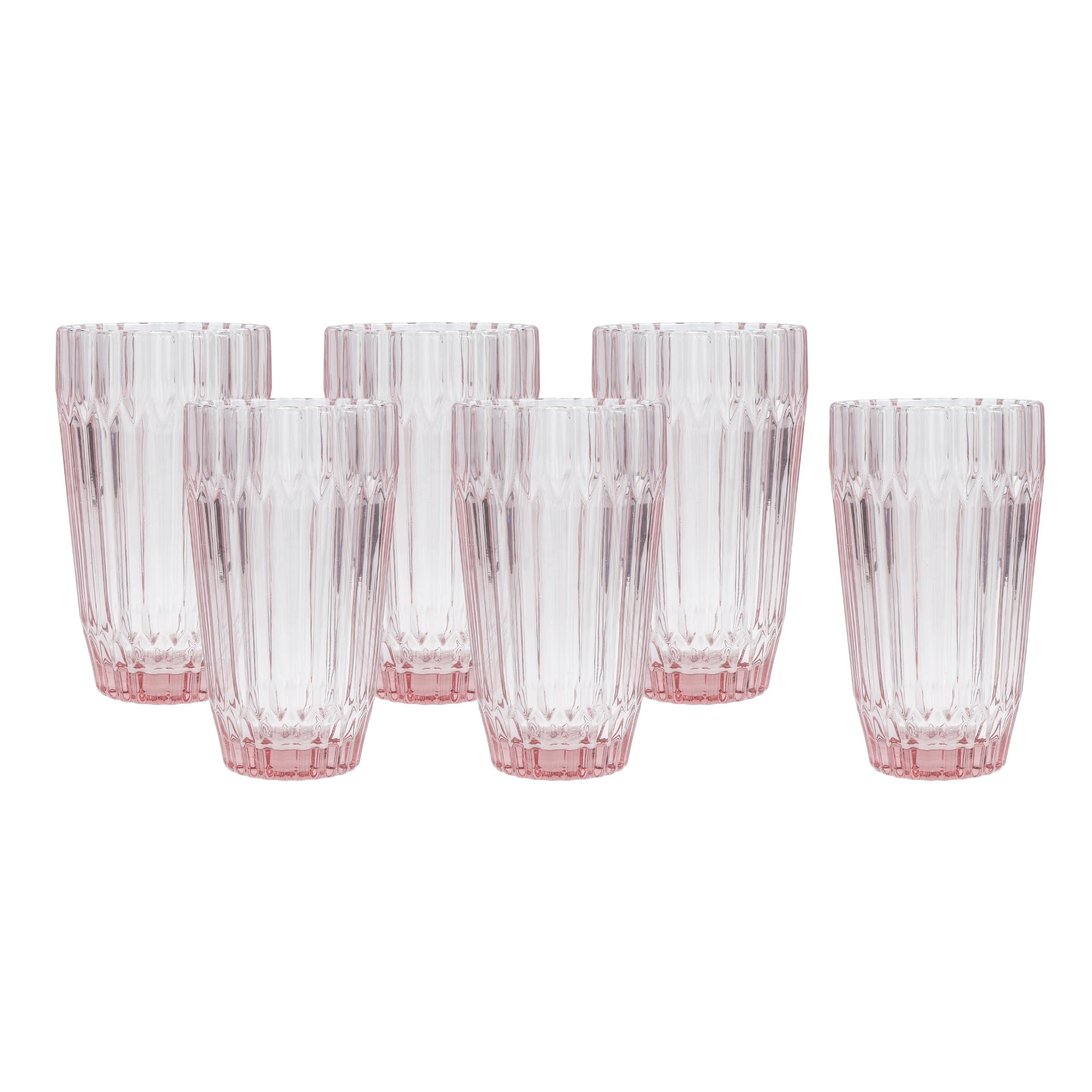 Fortessa Archie Pink Goblet Glasses - Set of 6 -19
