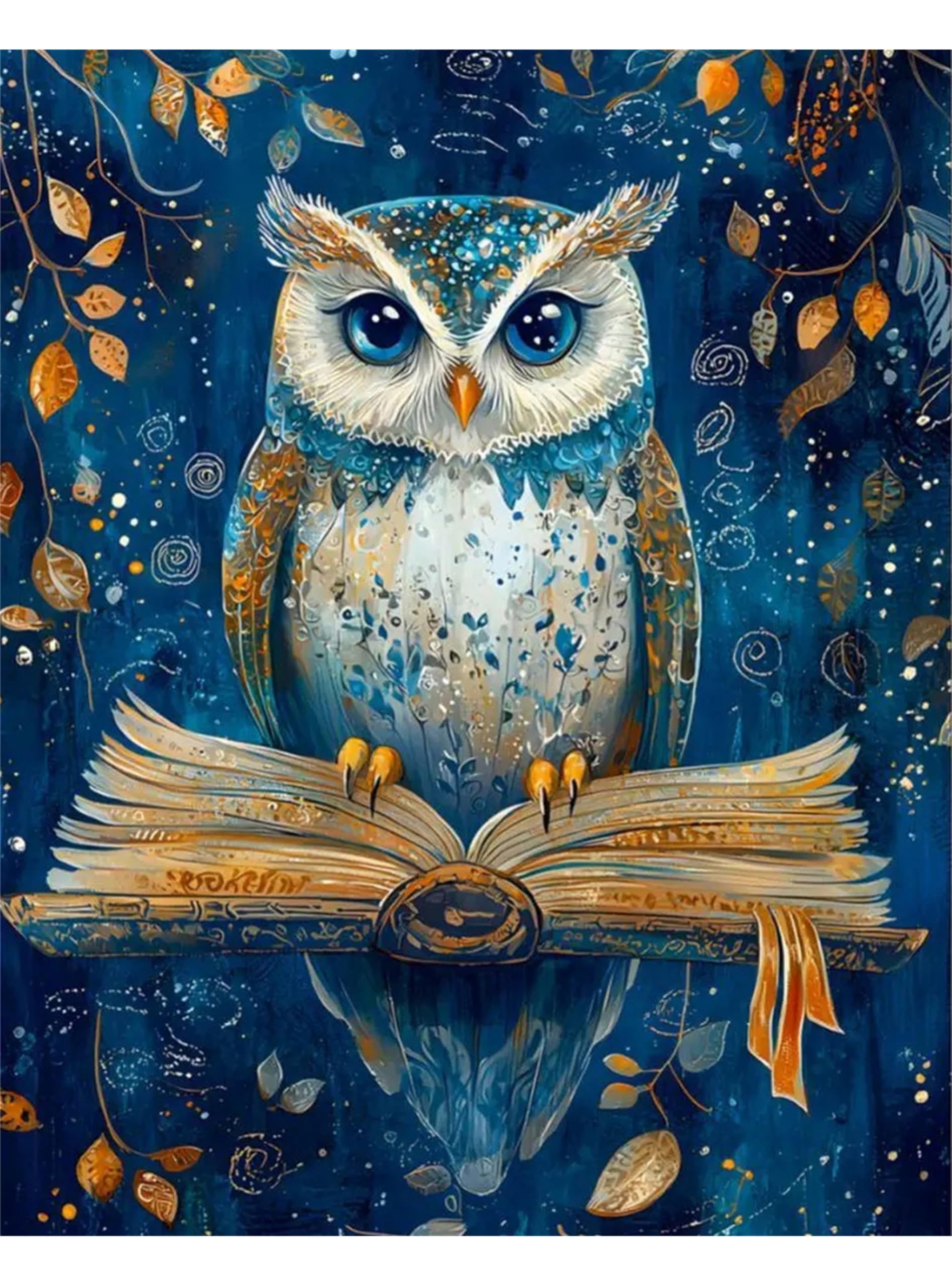 Zhosoho Owl Diy Paint By Numbers Kits For Adults,Painting Kit On Canvas, Color By Numbers,Large Adult Paint By Number For Home Wall Decor,Gifts (Owl)