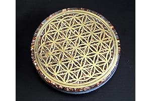 ORGONITE Flower of Life Coaster Water Charging Plate