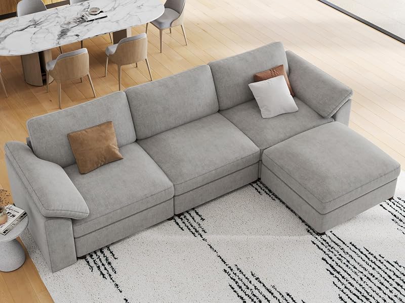 EASE MOOSE Oversized L Shape Sectional Cloud Modular deep seat Sofa image 4