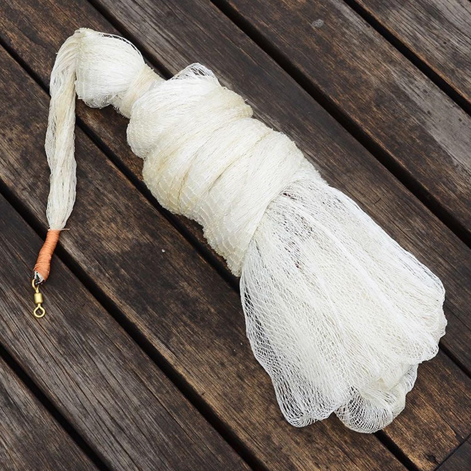 CINGHI LUSSO Fishing Net Old-Fashioned Traditional Cast Net Sinking Hand Cast Fishing Net Easy to Cast Thickened Multifilament Heavy-Duty Cast Net