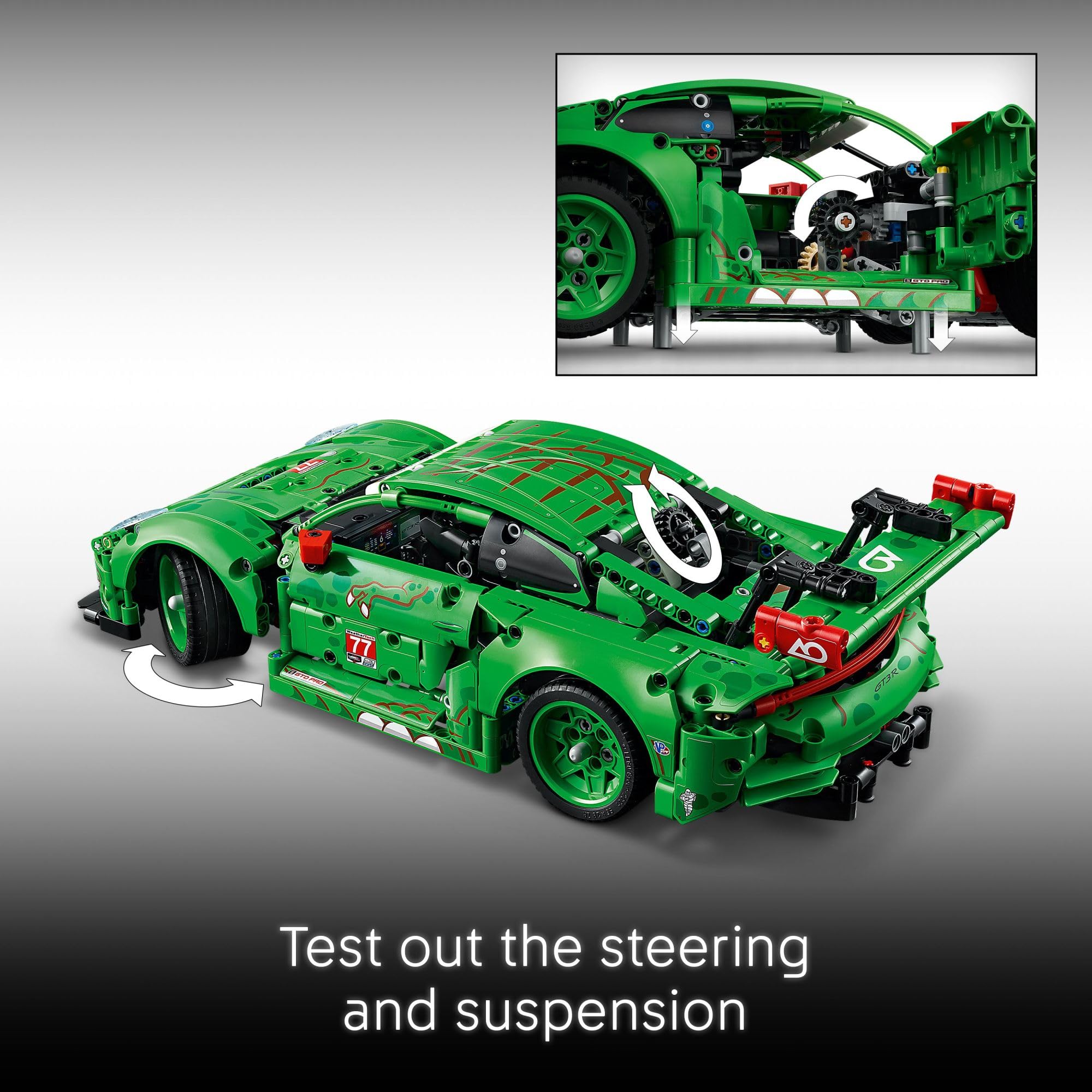 LEGO Technic Carro Porsche 911 GT3 R REXY AO Racing 42224 | Amazon