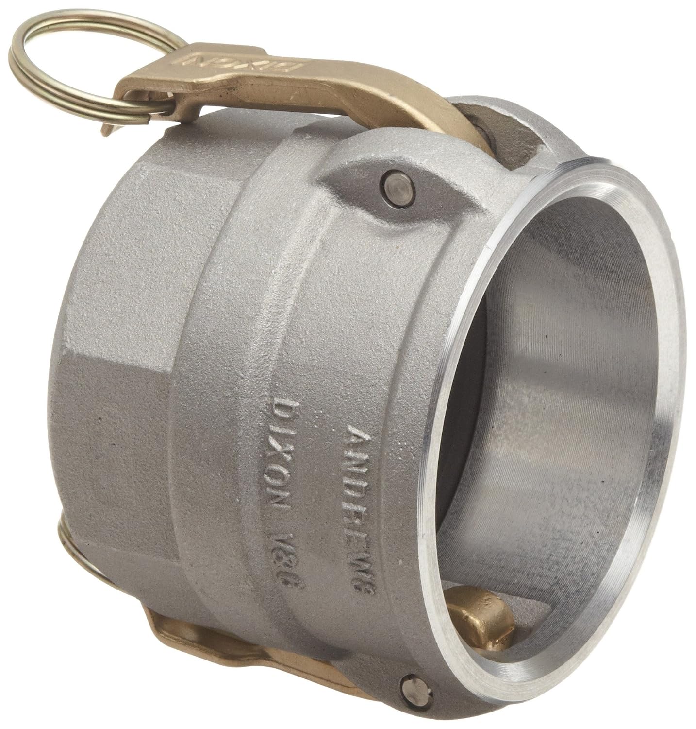 Dixon 200-D-AL Aluminum 356T6 Type D Cam and Groove Hose Fitting, 2" Socket x 2" NPT Female