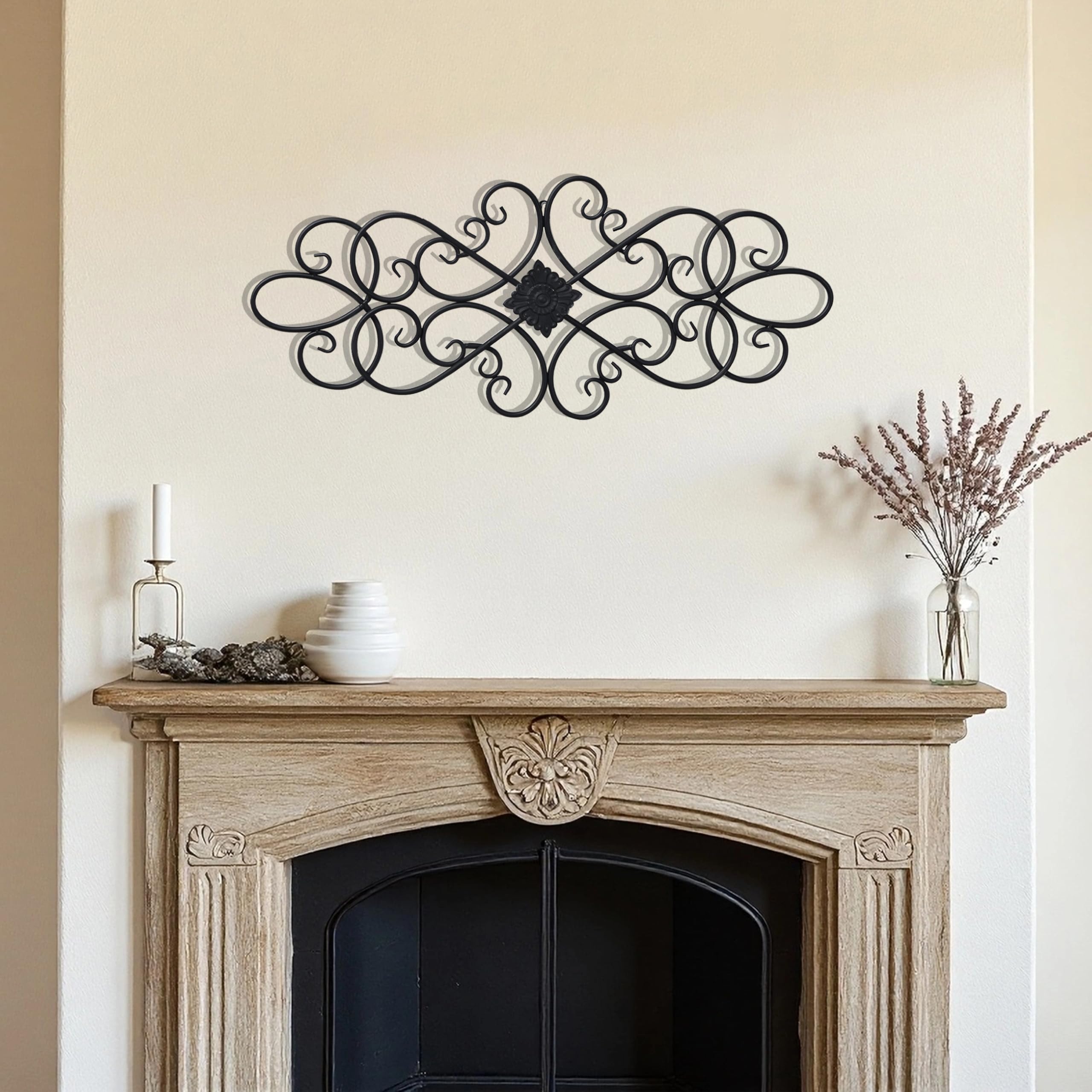 Amazon.com: Sintosin Black Wrought Iron Wall Decor 32