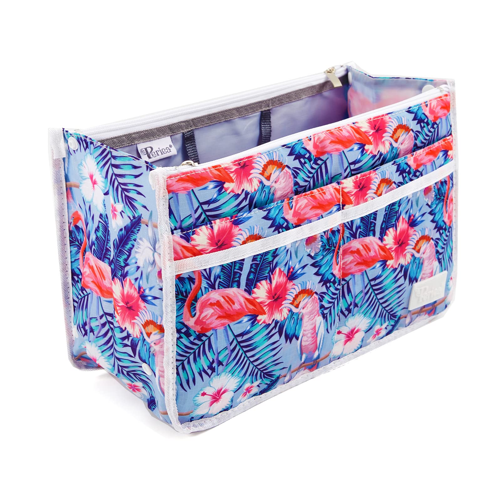 Periea 'Signature' Luxury Handbag Organiser Insert - 3 Sizes - (Seafoam Waves, Large) — view 68