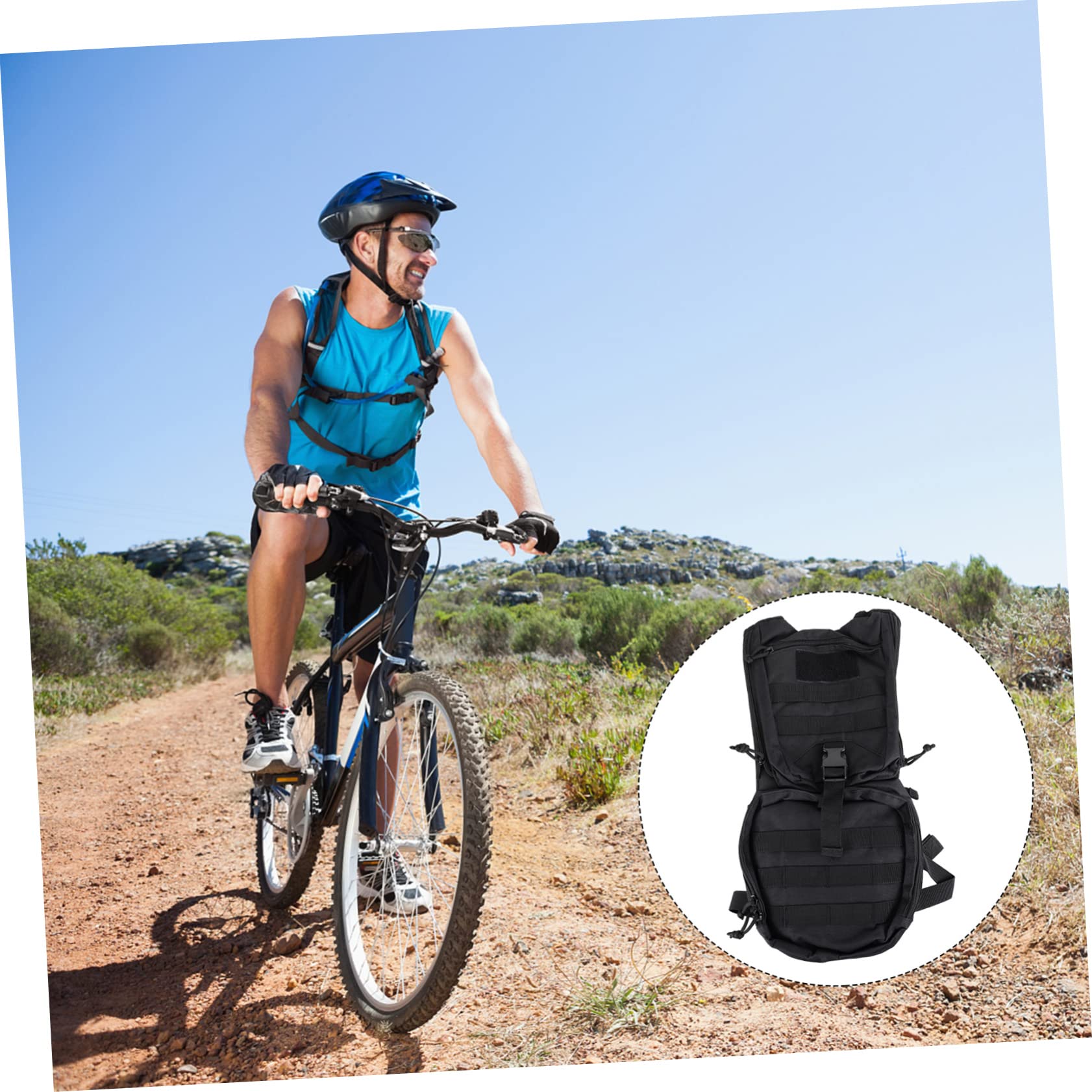 DECHOUS Hydration Backpack for Hiking and Cycling Durable Outdoor Water Pack with Smooth Zipper for Sports and Travel Unisex Design No Bladder