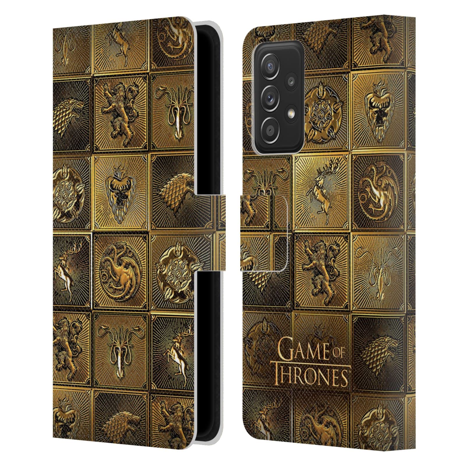 Housse Samsung Galaxy A53 5G Game of Thrones dorures premium étui cuir - 7
