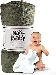 Manta Cobertor de Bebê Infantil em Microfibra Mantinha Antialergica (Verde Selvagem)