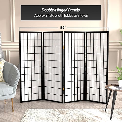 Miniatura 78 de Pantalla Shoji para ventana corta de 4 pies - Natural - 6 paneles Natural,Negro -,Rosewood,Nuez,Miel,Blanco,https://www.amazon.com/dp/undefined