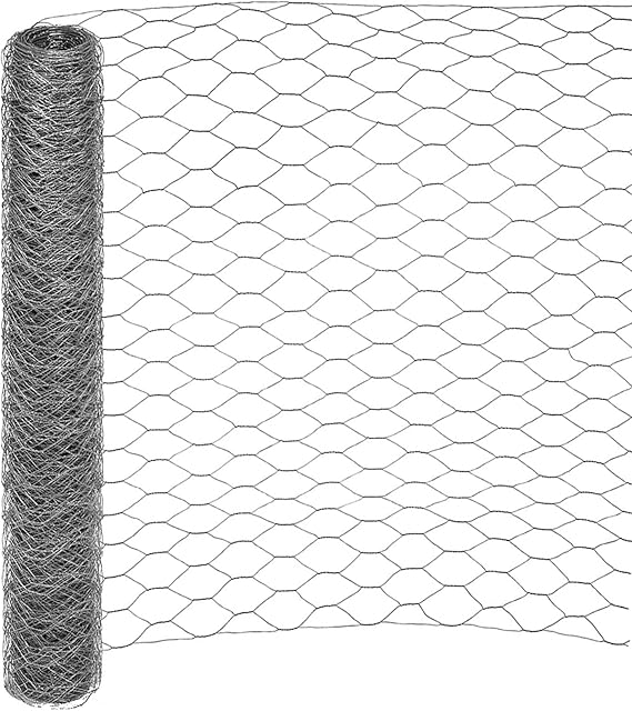 Garden mesh 50 mm galvanised hexagonal wire fencing 25 m long 150 cm