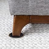 Duck Brand Plastic Carpet Furniture Sliders, 3.5 inch Width, Round, 4 Pack, Brown (284857) – view 4