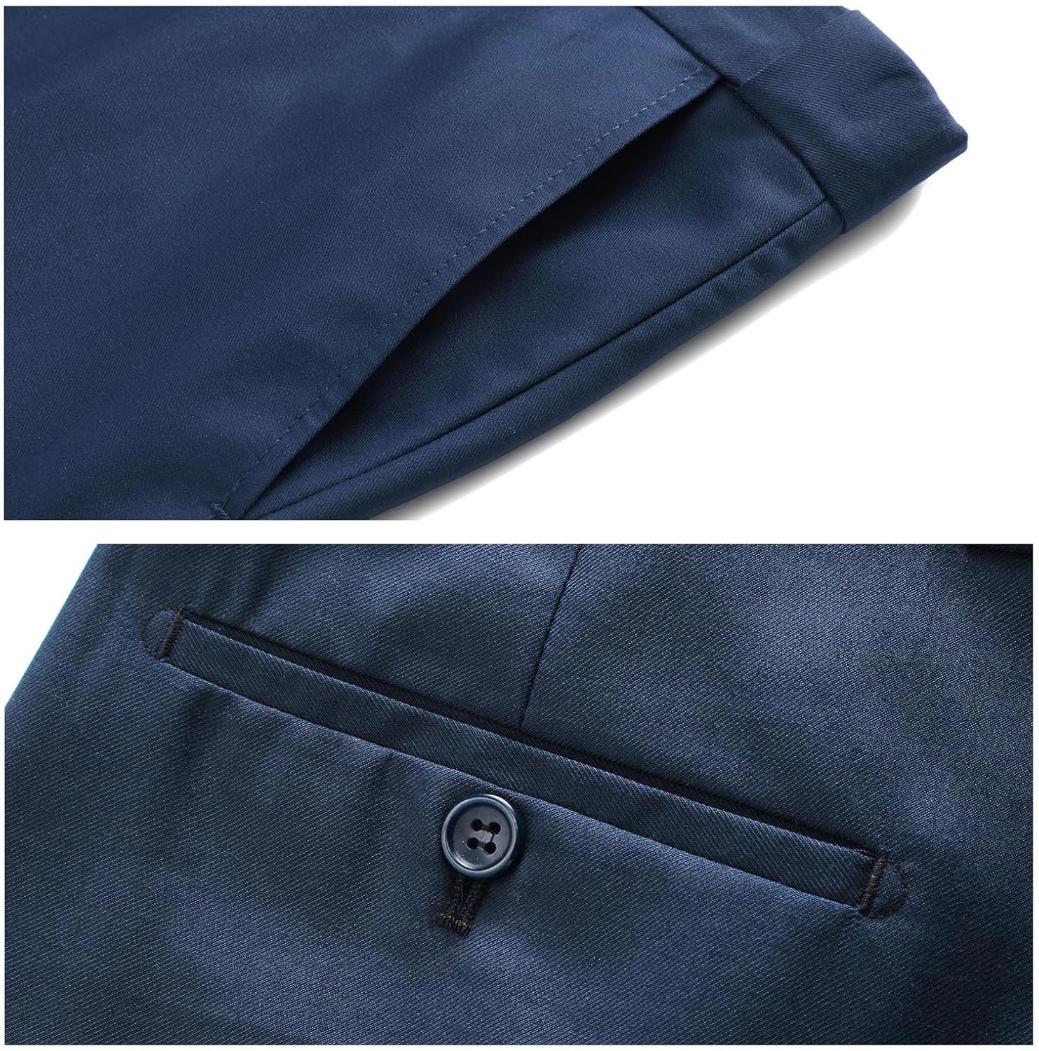 Mens Suits Slim Fit 2 Piece Double Breasted Blazer Tuxedo Suit Set for Men Casual Wedding Casual Business - Image 7