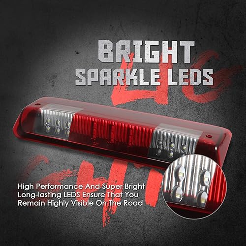 Miniatura 3 de 3 luz de freno de montaje alto compatible con Ford 04-08, Ford Explorer Sport Trac 07-10, Lincoln Mark LT 06-08 Third Center - Barra de luz de freno