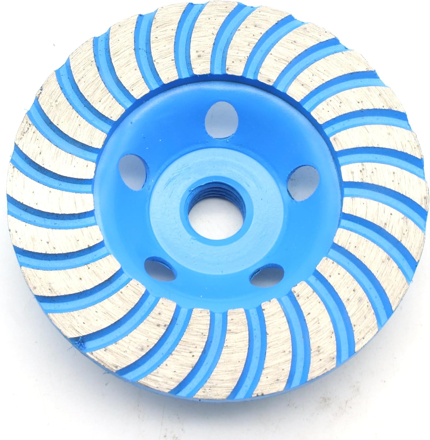 TMAX 4 Inch Professional Diamond Two Row Segment Grinding Wheel Disc for Marble Tile Concrete and Rock