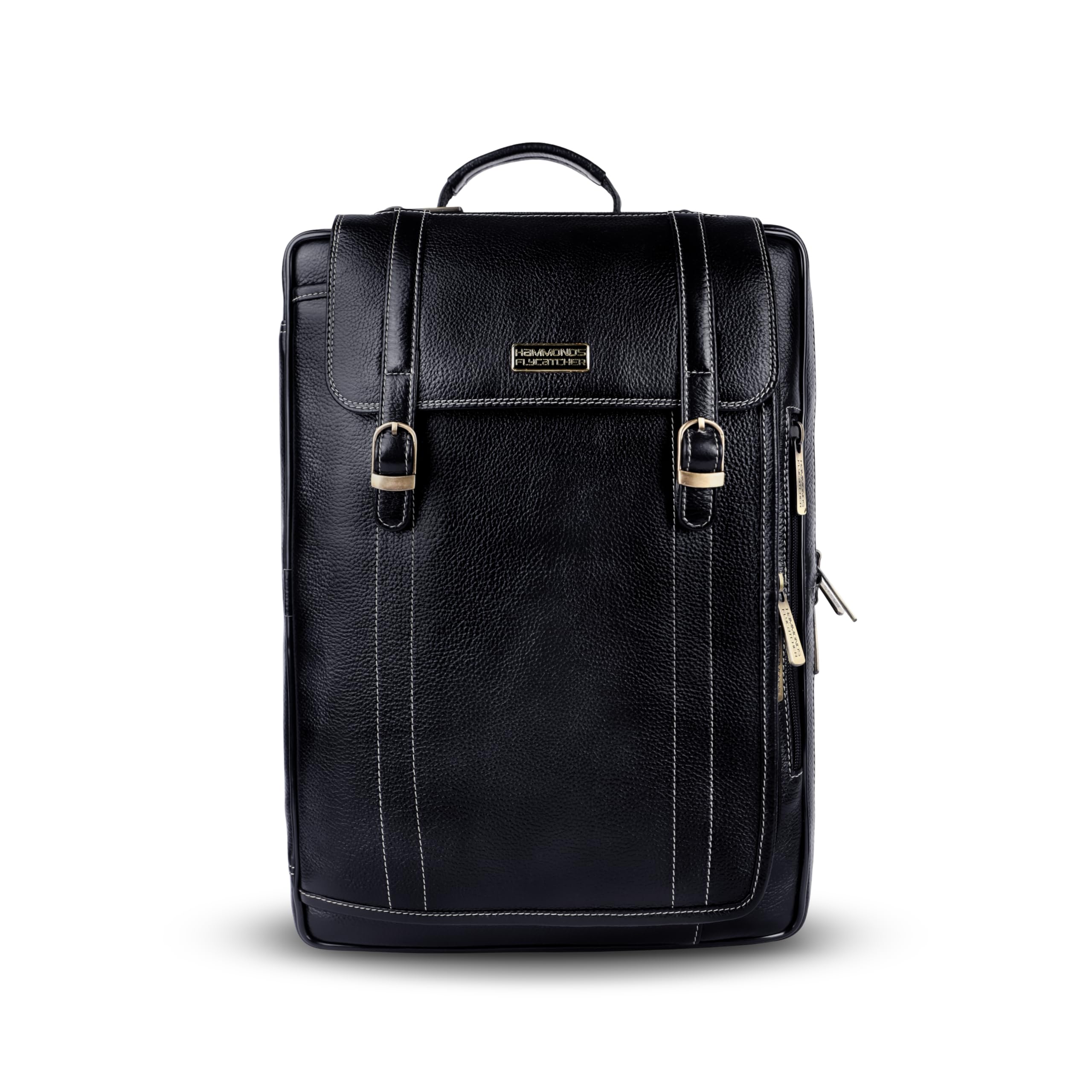 Genuine Leather Office Bag for Men, 2in1 Black Laptop Bag for Men, Fits 15.6" Laptop, Adjustable Strap, Multi Compartments Ideal for Office, Travel, Daily Use, 1 Year Warranty-image-29