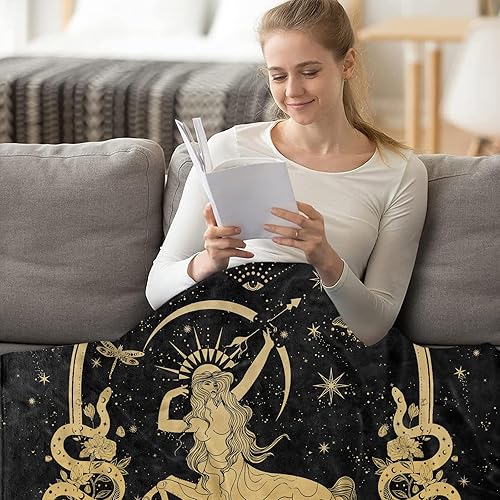 Miniatura 3 de Regalos de Sagitario, manta del zodiaco Sagitario de 60 x 50 pulgadas, regalos del zodiaco de Sagitario para mujeres, manta de constelación de luna,