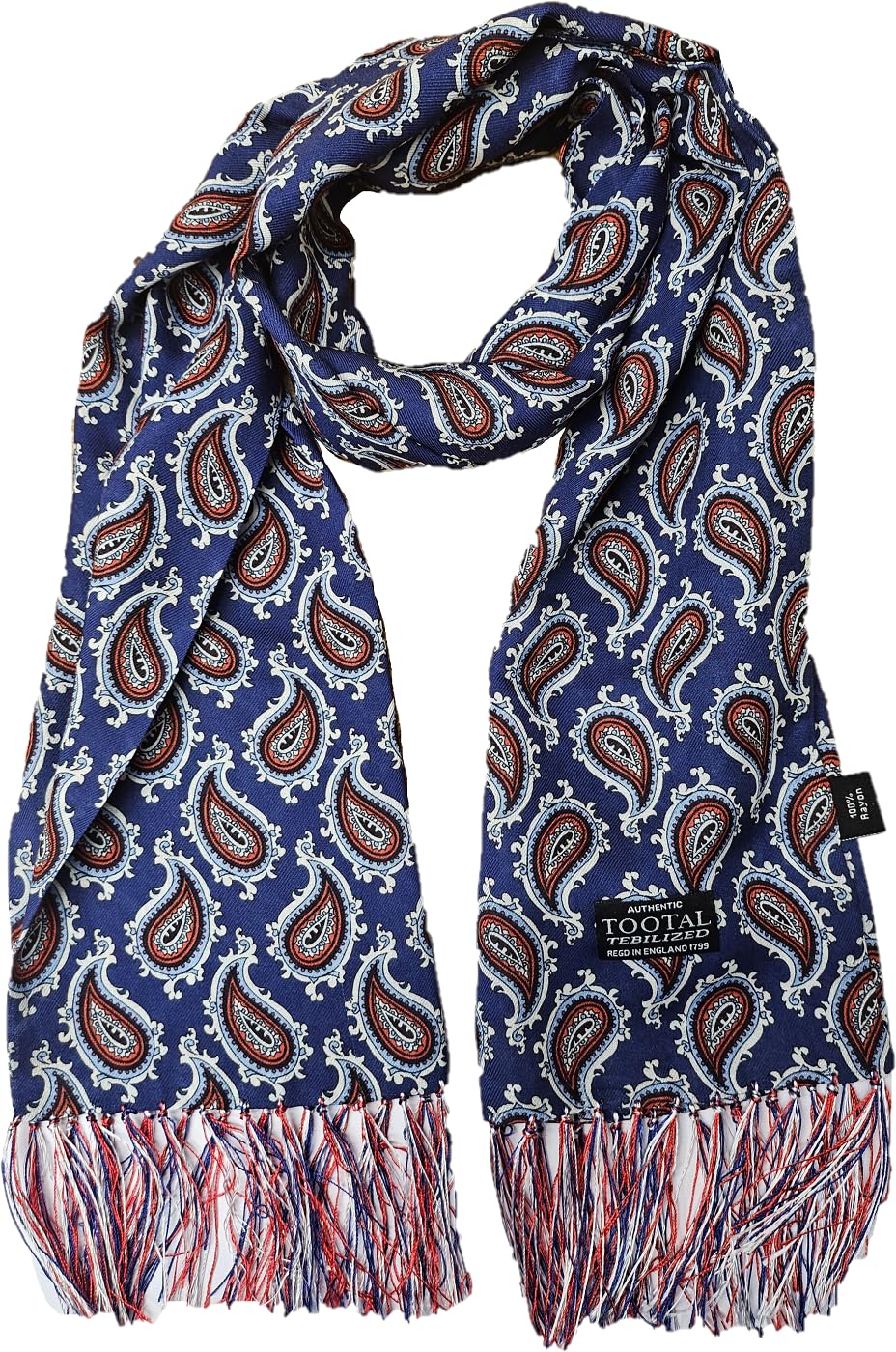 Tootal Mens Rayon Retro Mod Scarf (Navy, One Size)
