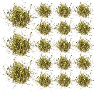 VILLCASE 1 Box Model Grass Tufts Terrain Model Kit Resin Static Scenery Model Fake Moss Grass for Miniature Bases Train