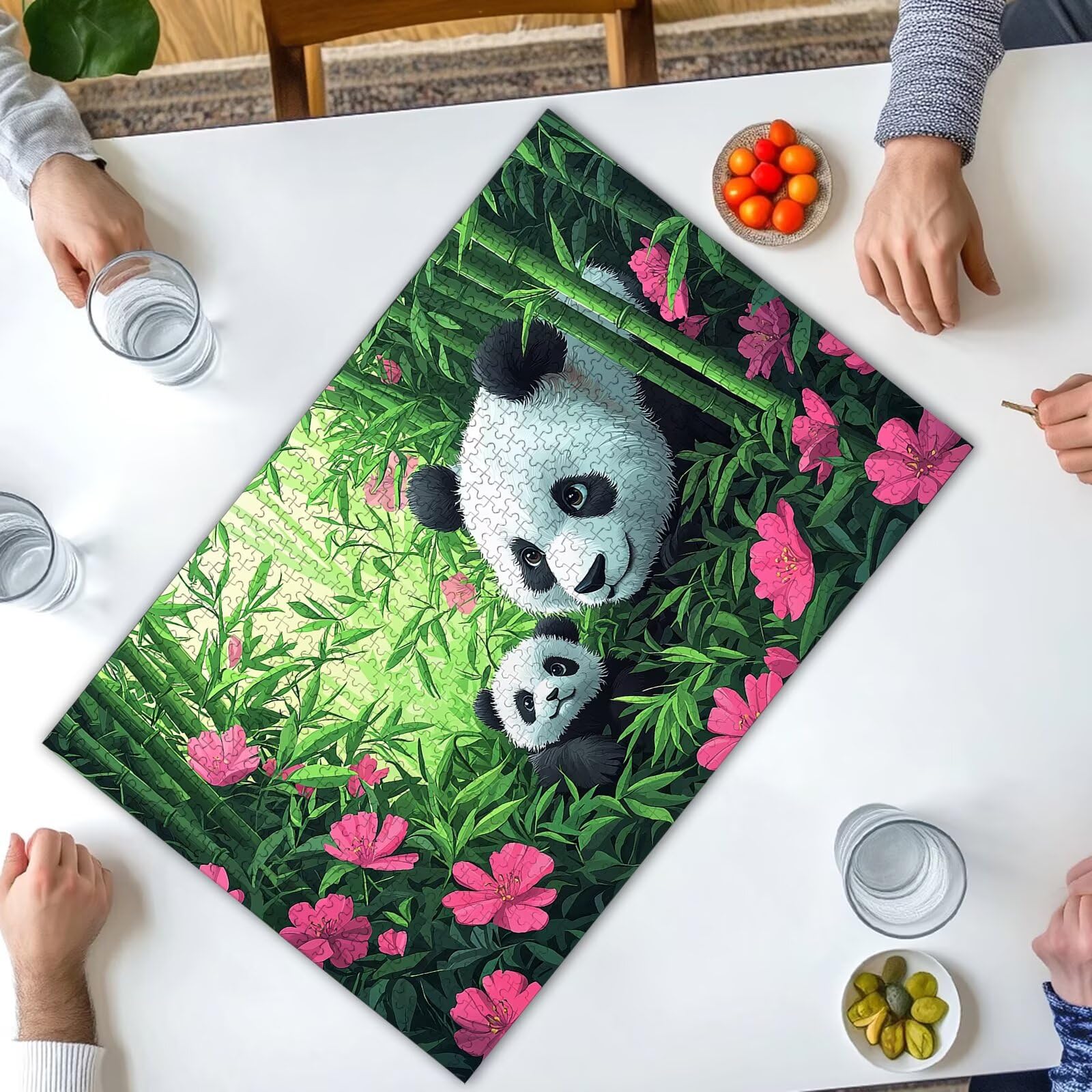 Puzzle Fantaisie 4000 Pièces Adultes, Puzzle 4000 Pièces pour Adultes et Enfants à Partir de 14 Ans, Panda Puzzles Bois de Qualité Supérieure avec Une Boîte d'emballage Exquise, Cadeau Femme, -1057