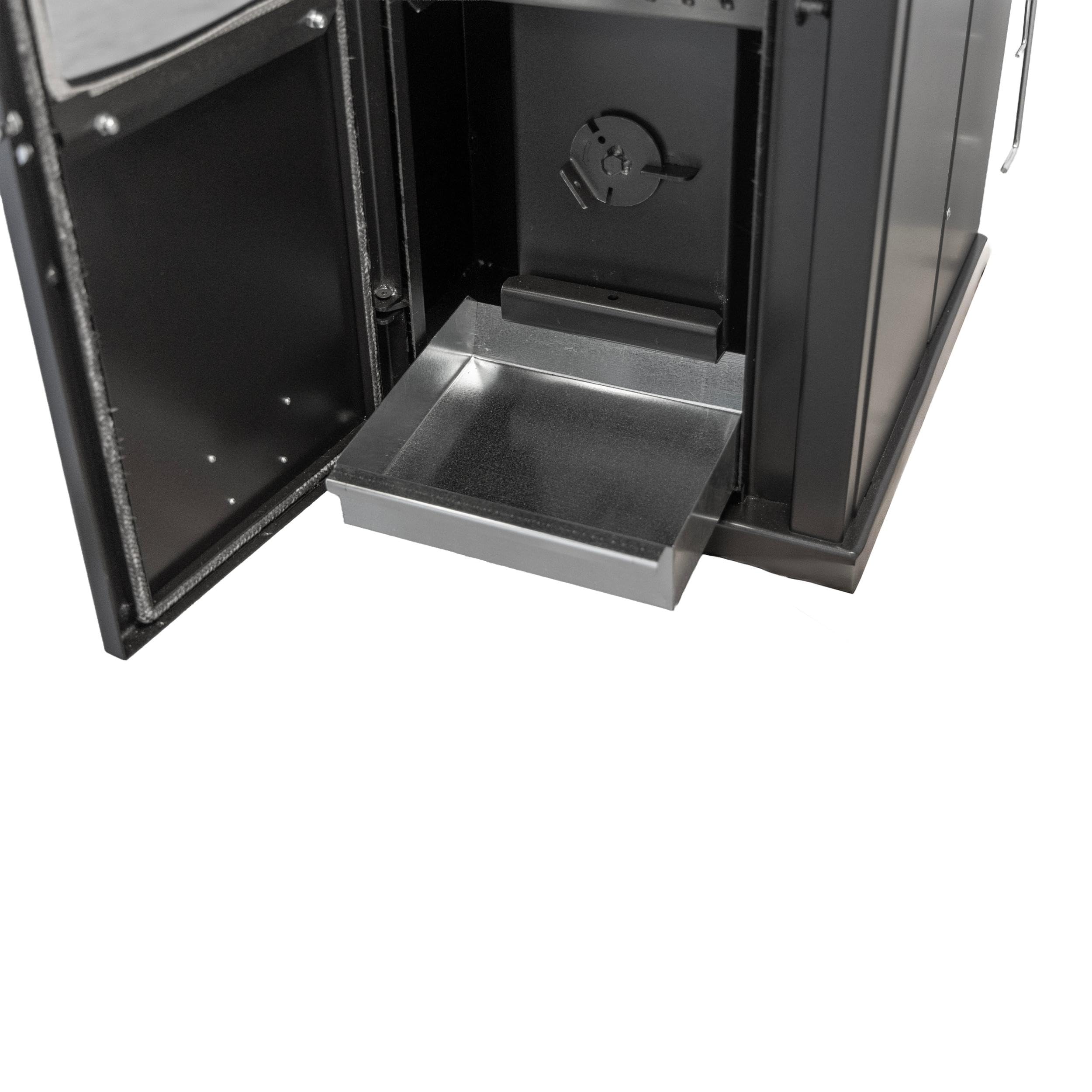 Babas Eco Hybridofen Pellets und Holz Kombiofen Kaminofen 8 kW Pelletofen ohne Strom Schwarz Holzofen Holz Ofen Kamin