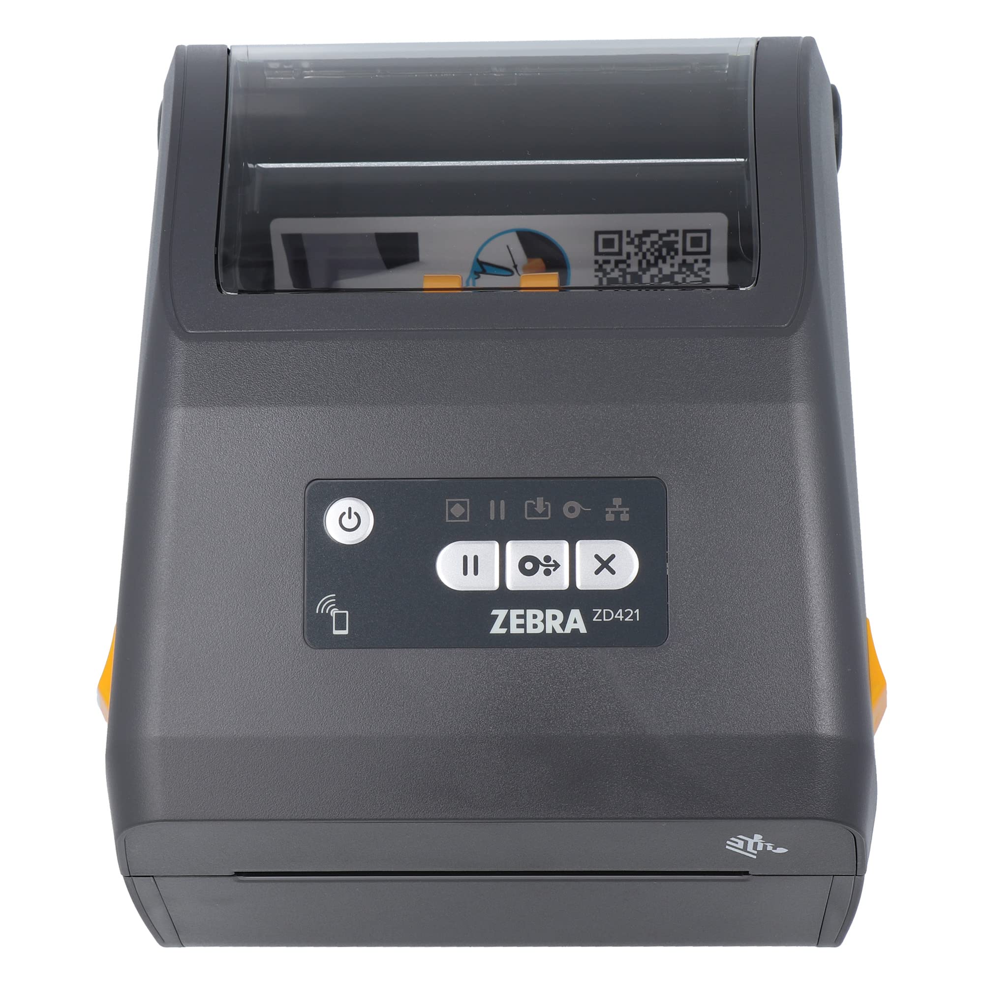 Zebra ZD421d - Impresora con Borde arrancable (203 PPP, térmica, 104 mm de Ancho de impresión, BTLE, USB, interfaces de Host USB ZD4A042-D0EM00EZ), Gris (Oscuro)