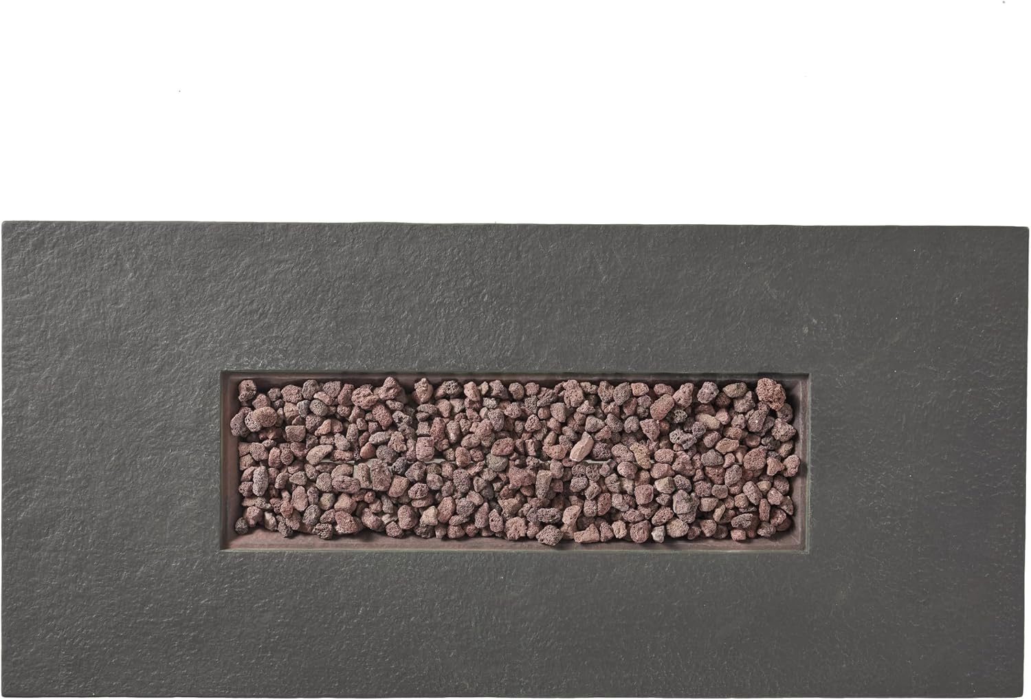 Propane Fire Pit Table, 56 Inch Firepits for Outside, Rectangular Gas Fire Pit for Outside Patio, MGO Propane Fire Table, 50000BTU, Stone Gray