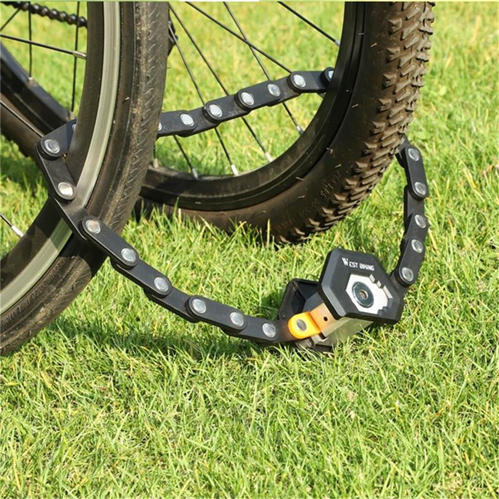 Serrure de Vélo Pliante VTT Vélo de Route Alliage d'acier Antivol Pliable Hambourg-Lock Clé Accessoires de Cyclisme Serrures de Sécurité