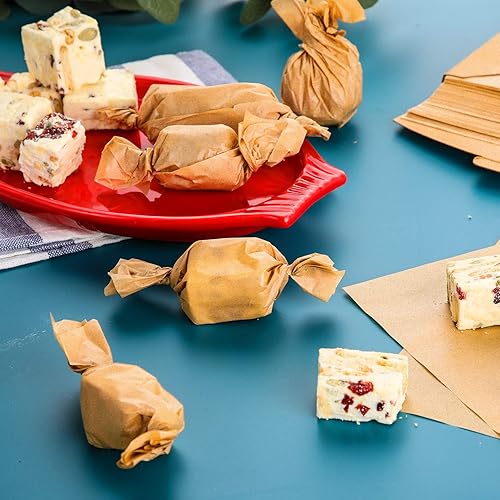 Miniatura 5 de Hiware 200 cuadrados de papel pergamino sin blanquear de 6 x 6 pulgadas, hojas de papel encerado antiadherentes para hamburguesas separadas,