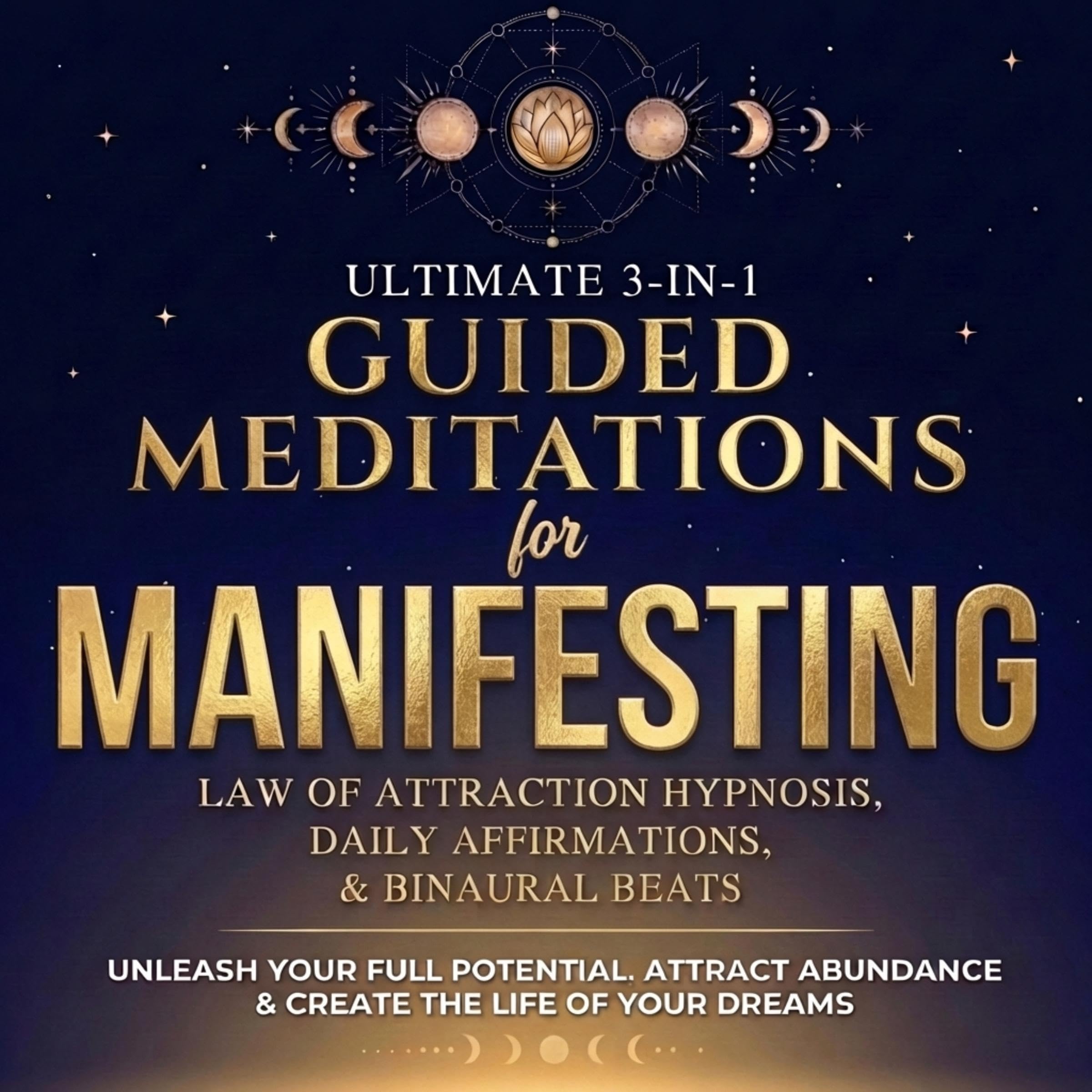 Cover art for Guided Meditations for Manifesting Ultimate 3-in-1