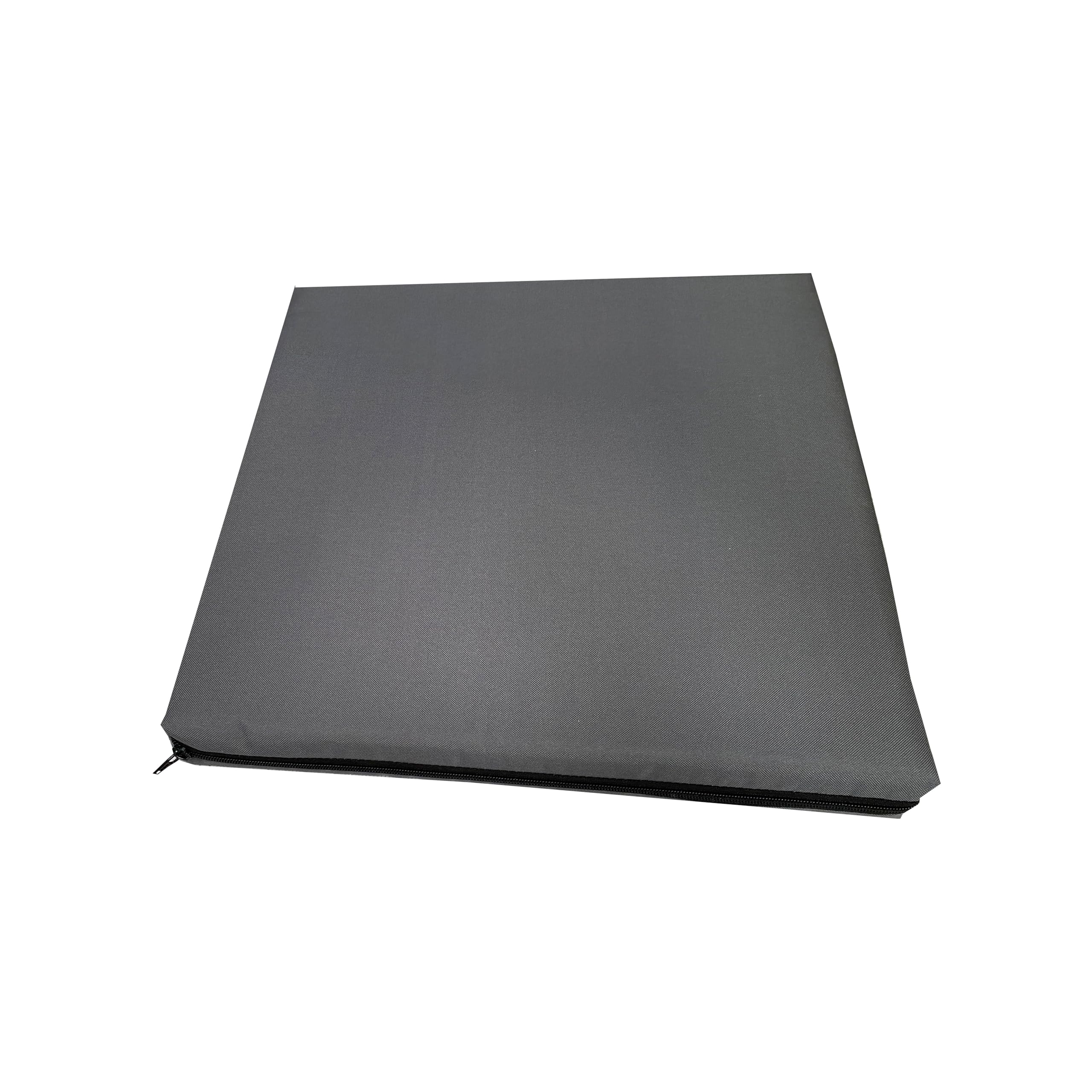 GRIZZLY FOAM 4cm Thick Waterproof Seat Pad Chair Cushion Kitchen Dining Living Room Patio Garden Rattan Furniture Foam Filled Strong Fabric Removable Zip Cover (Grey, 50 x 50cm / 20" x 20") โ image 1