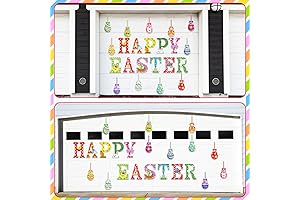 33 Pcs Large Easter Magnetic Refrigerator Fridge Stickers Decor Indoor Outdoor