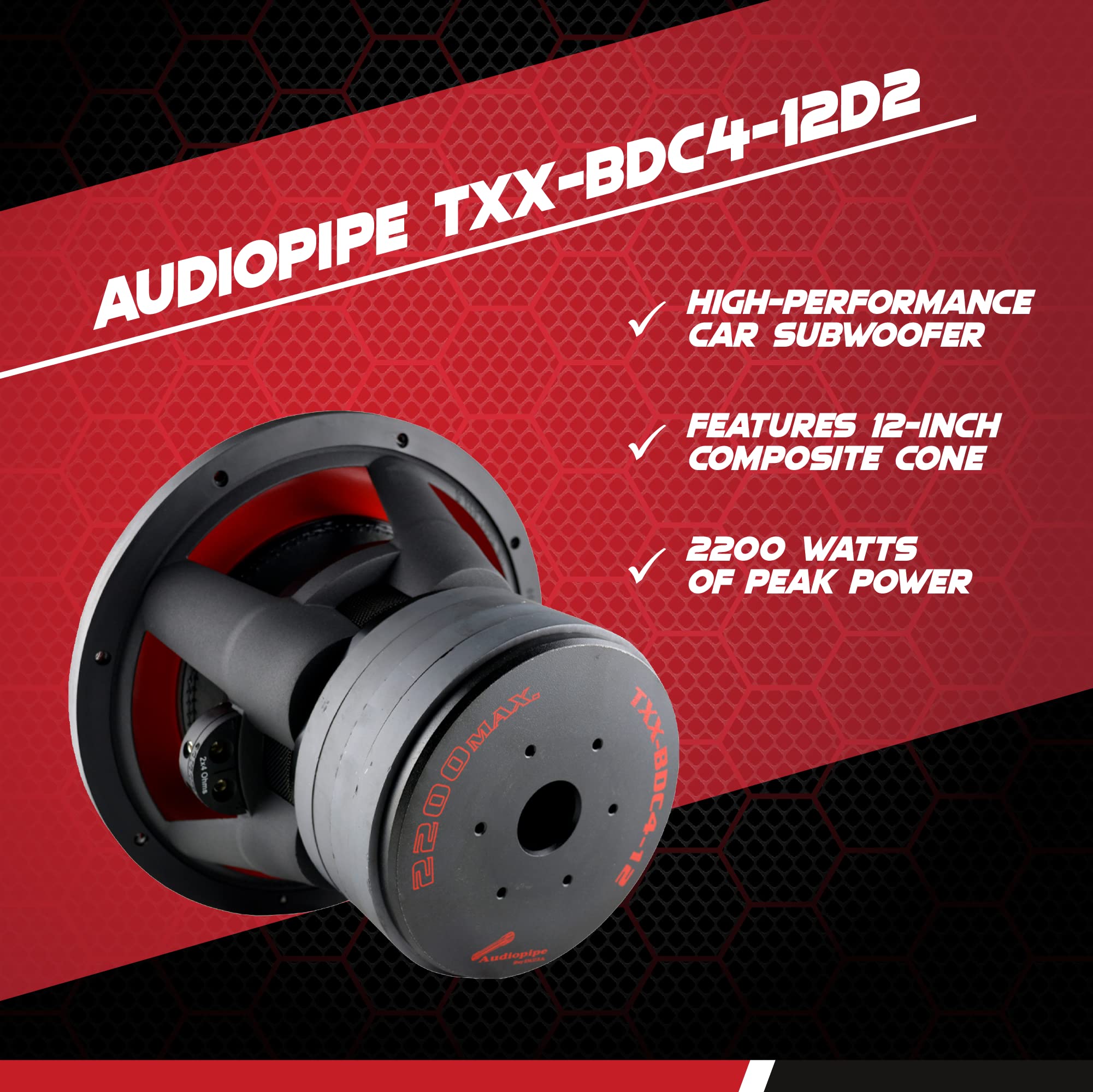 Audiopipetxx Bdc4 12d2 12 Inch 200 Watt High Performance