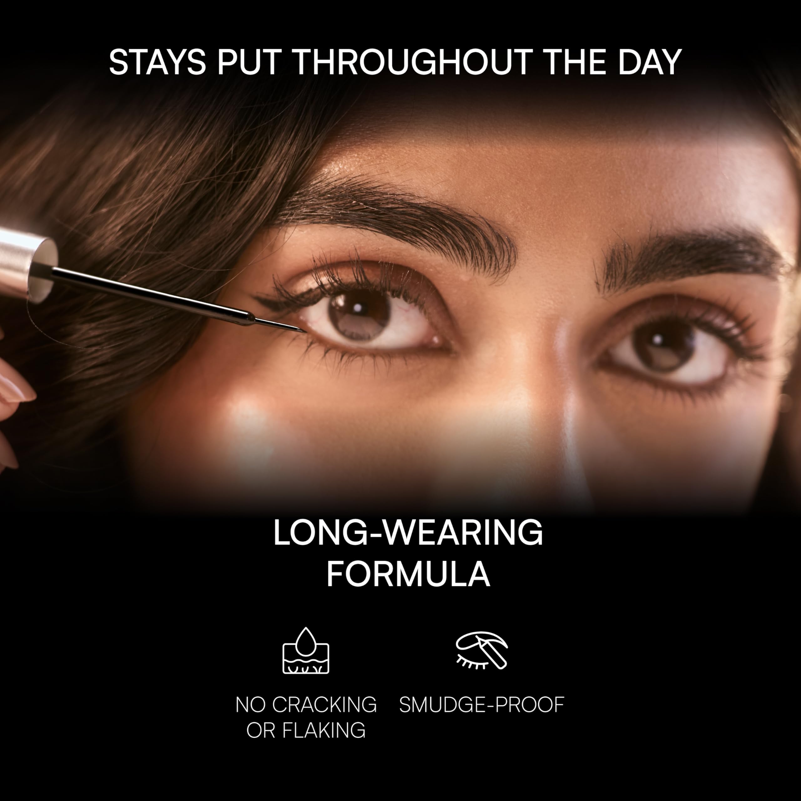 Dream Beauty Lunation Liquid Eyeliner for Women | Waterproof, Smudge-Proof & Cry-Proof | Jet Black Matte | Long Lasting | Precision Tip | 4.5ml 3