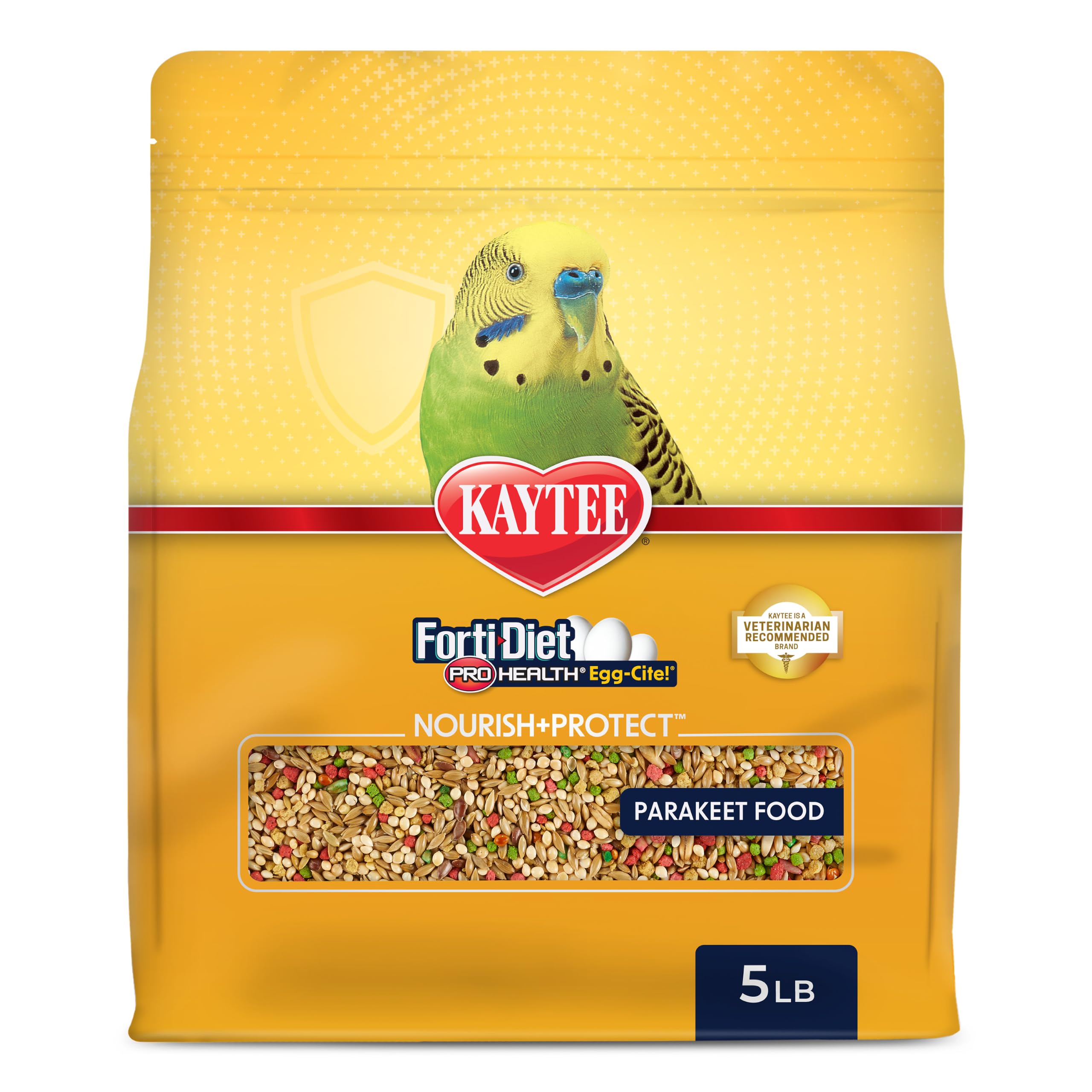 Kaytee Forti Dieta Egg-cite pájaro Alimentos para Parakeets, 5-Pound Bolsa