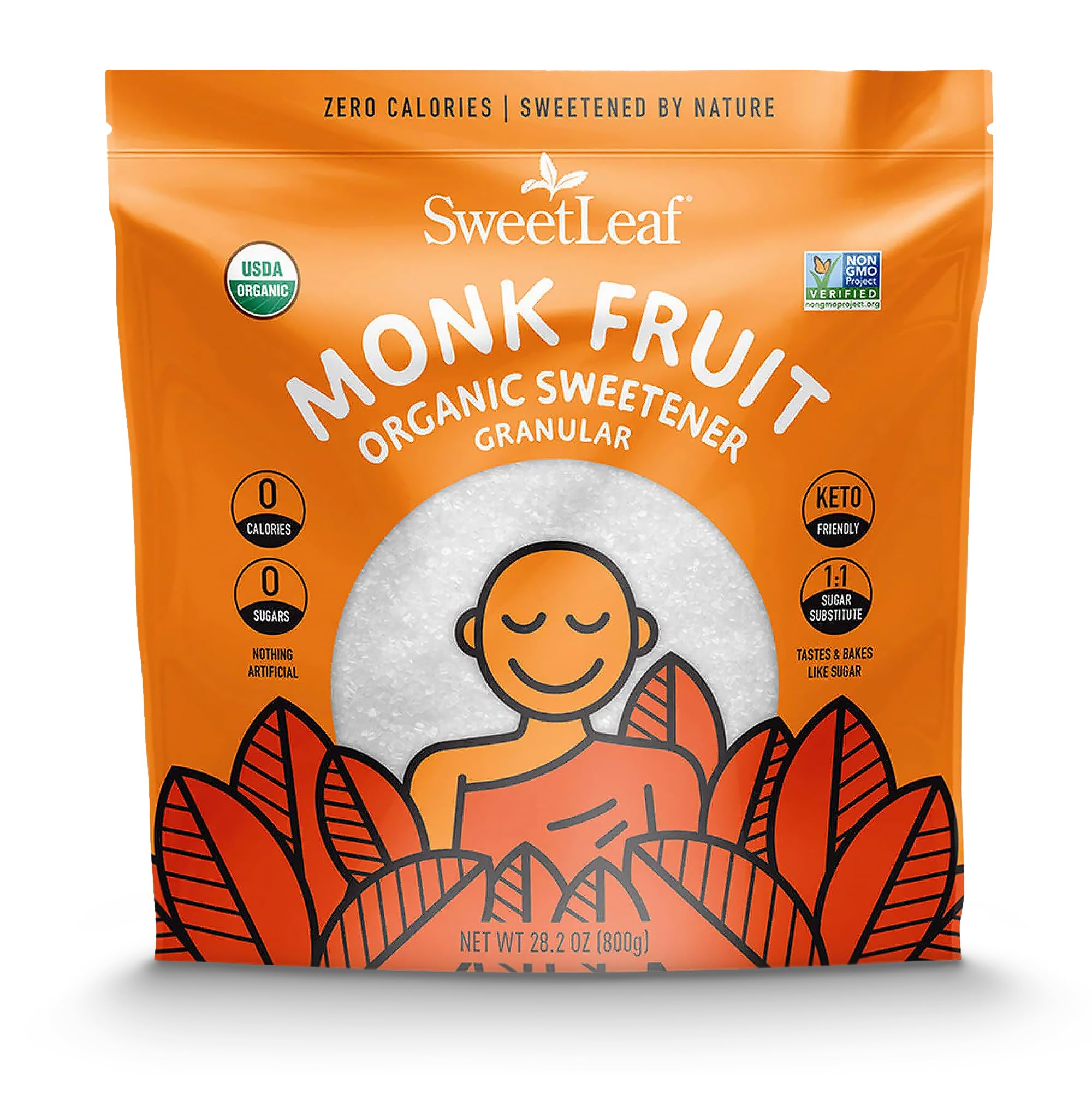 SweetLeaf - Monk Fruit Granular Organic Sweetener - 28.2 oz.