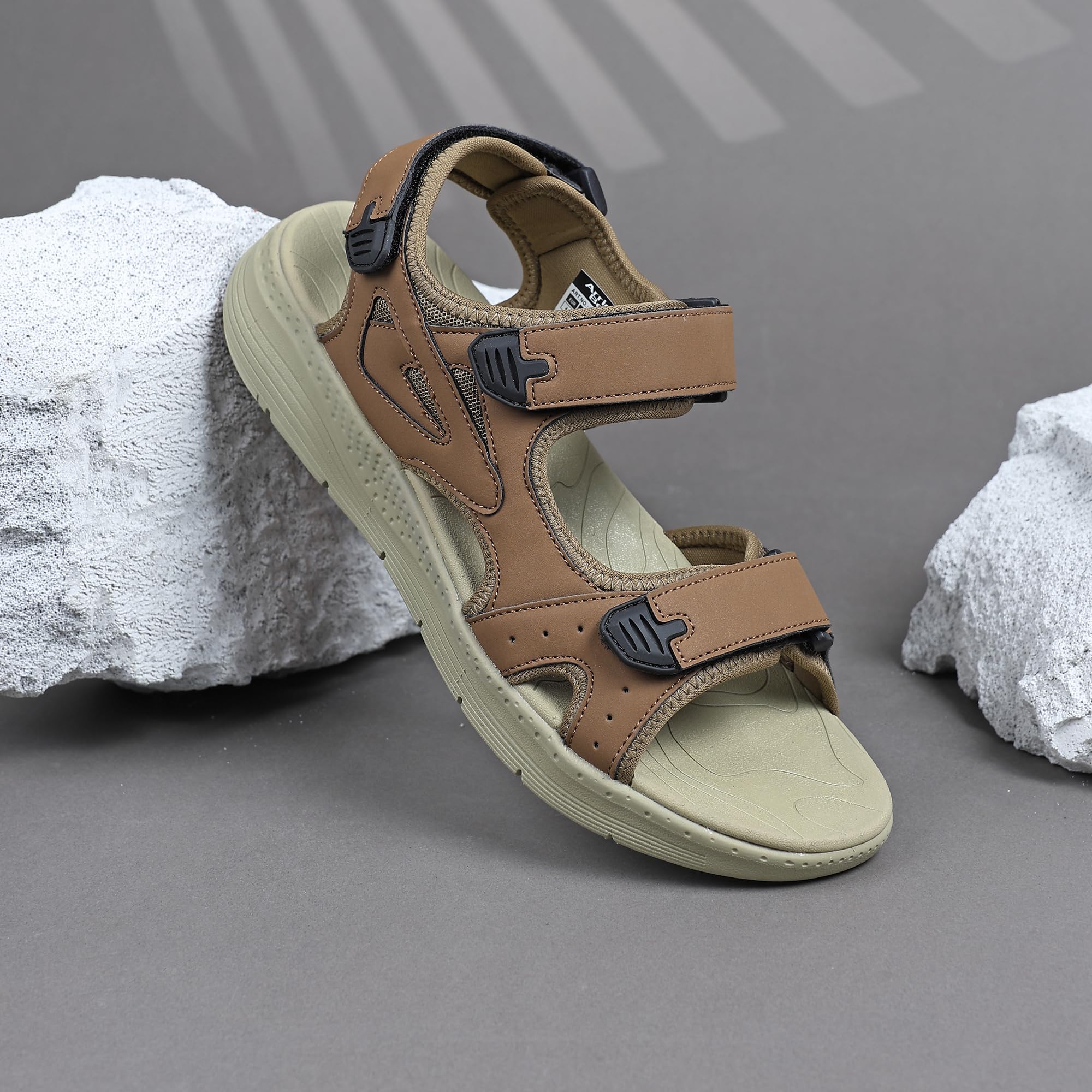 ARRIGO BELLO Sandali da Uomo Scarpe Estivi Punta Aperta Comodi e Leggere per Trekking, Spiaggia, Escursioni e Tempo Libero - Sandalo Sportivi con Suola Antiscivolo 41-46