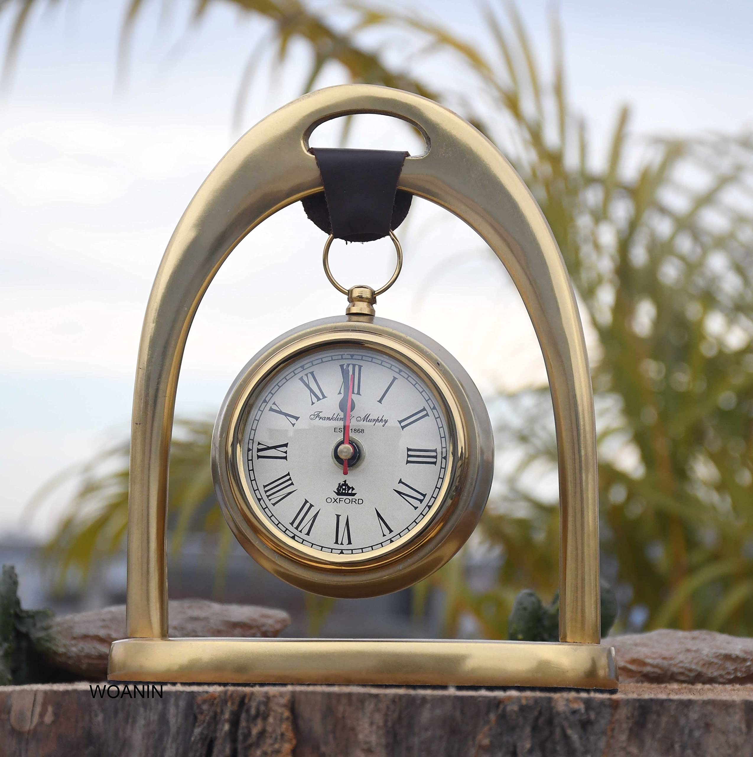 Reloj de escritorio antiguo personalizado, reloj de mesa, reloj de escritorio, regalo promocional, regalo de jubilación, regalo de graduación, regalo grabado para él (dorado)