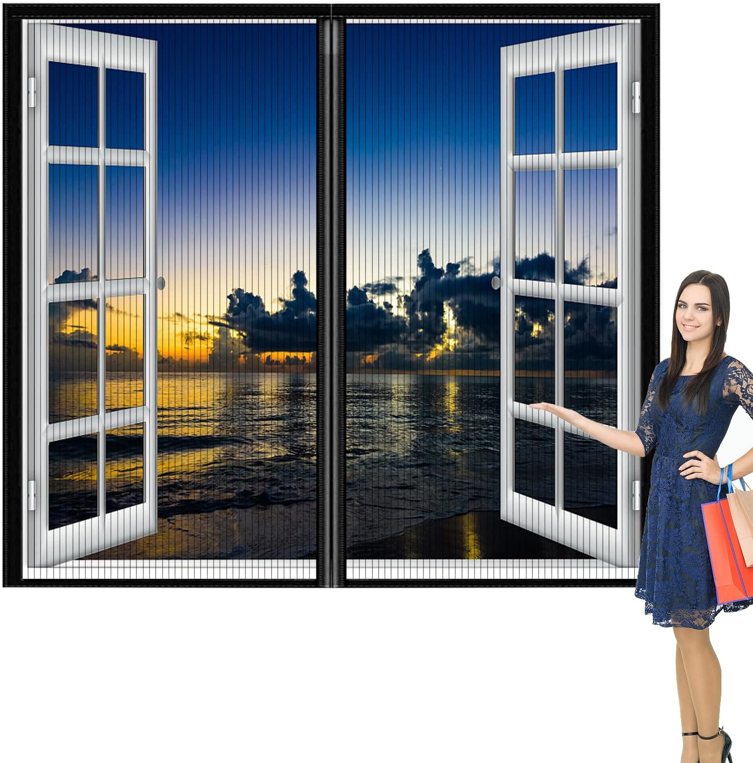 Fly Screen Window,(WxH) Insect Mesh Mosquito Net for Windows Doors,Window Fly Screens