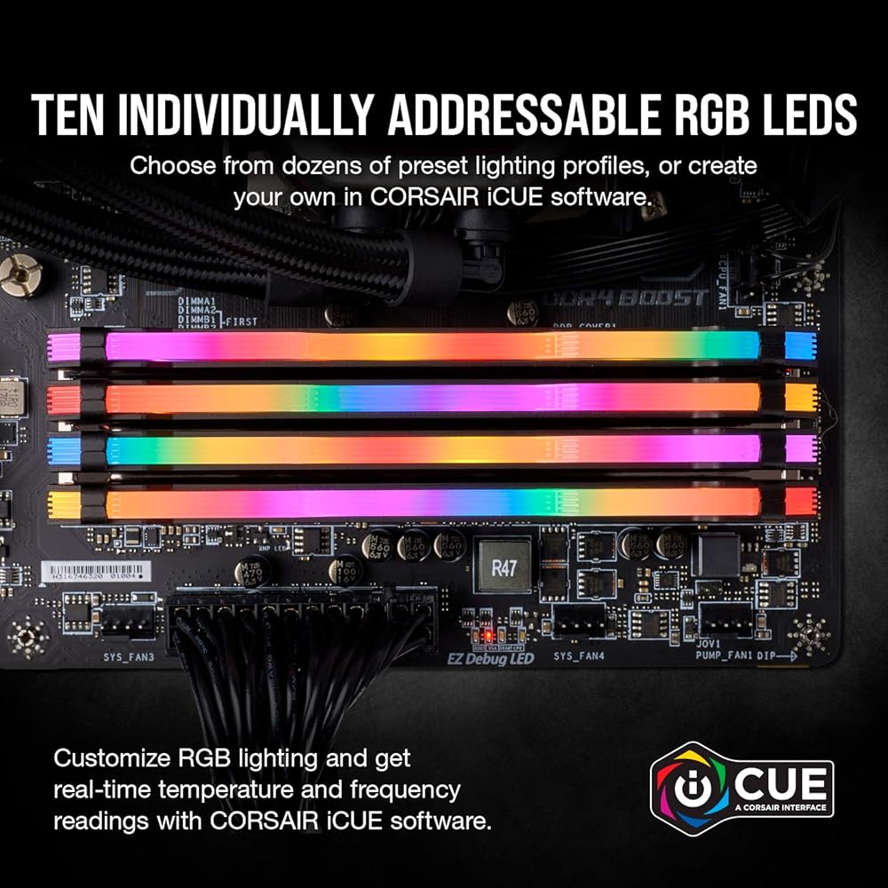 Corsair Vengeance RGB Pro, 16GB (2 x 8GB) DDR4-3600MHz CL18 Desktop Memory thumbnail 3