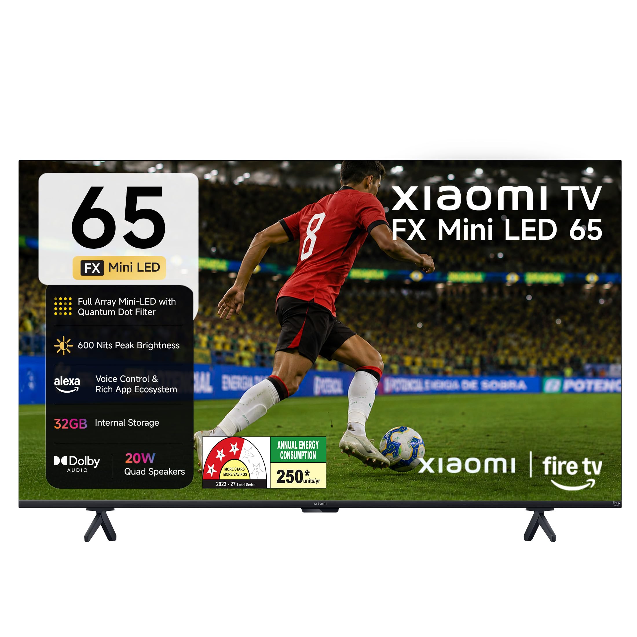 Xiaomi 165 cm (65 inches) Smart TV MiniLED QLED Fire TV L65MC-FSMIN