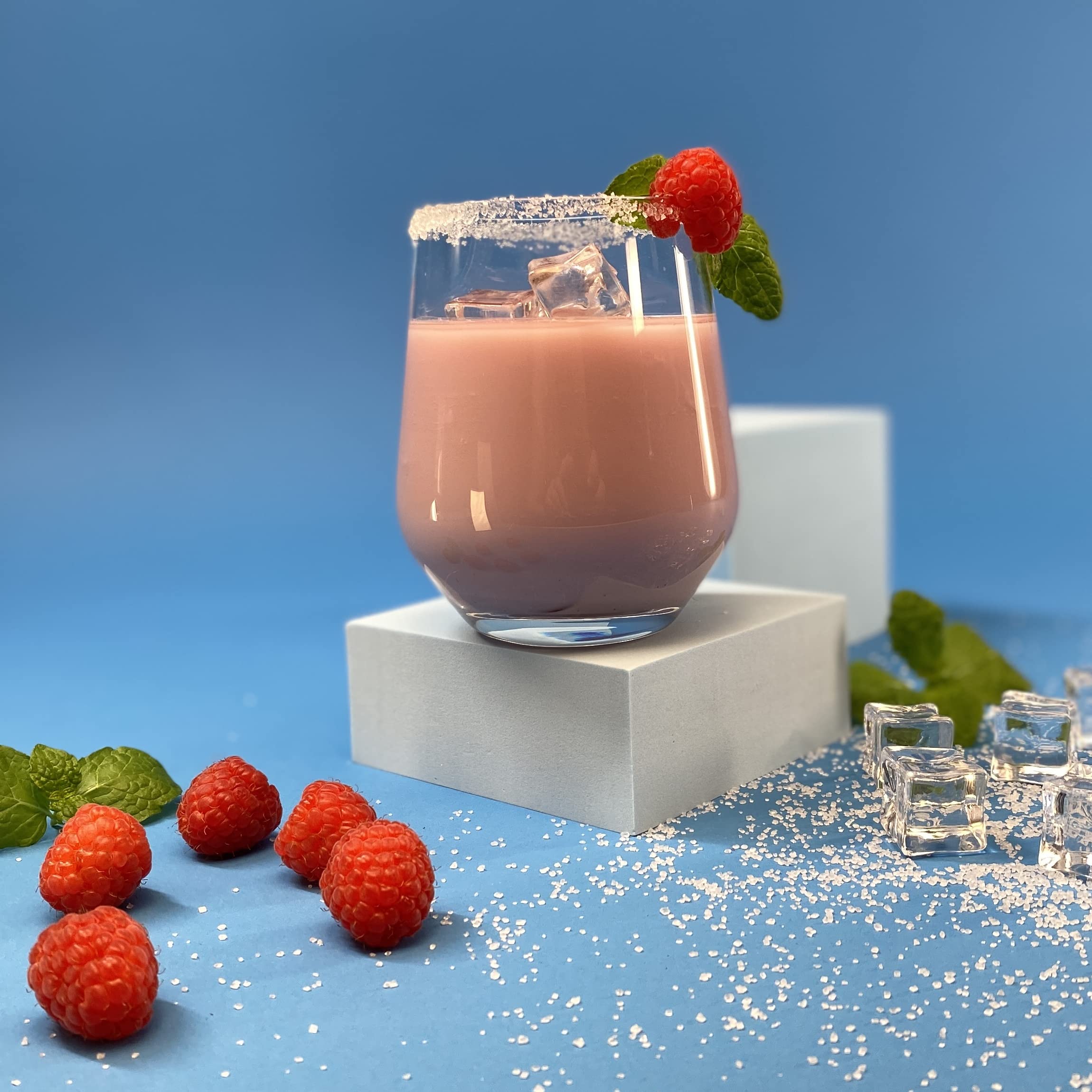 Trinkgläser Set 400 ml - 12 Stück Gläsern - Wassergläser - Modernes Design für Wasser und Kalte Getränke - Kristallglas - Spülmaschinenfest