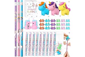 Spakon Unicorn Eraser and Pencil School Supplies Kit for Kids