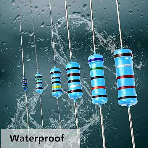 Miniatura 4 de Kit de resistencias de 1300 valores de 1300 piezas, 11.523 M Ohm con 1% de resistencias de película metálica de 12 W, surtido para proyectos y