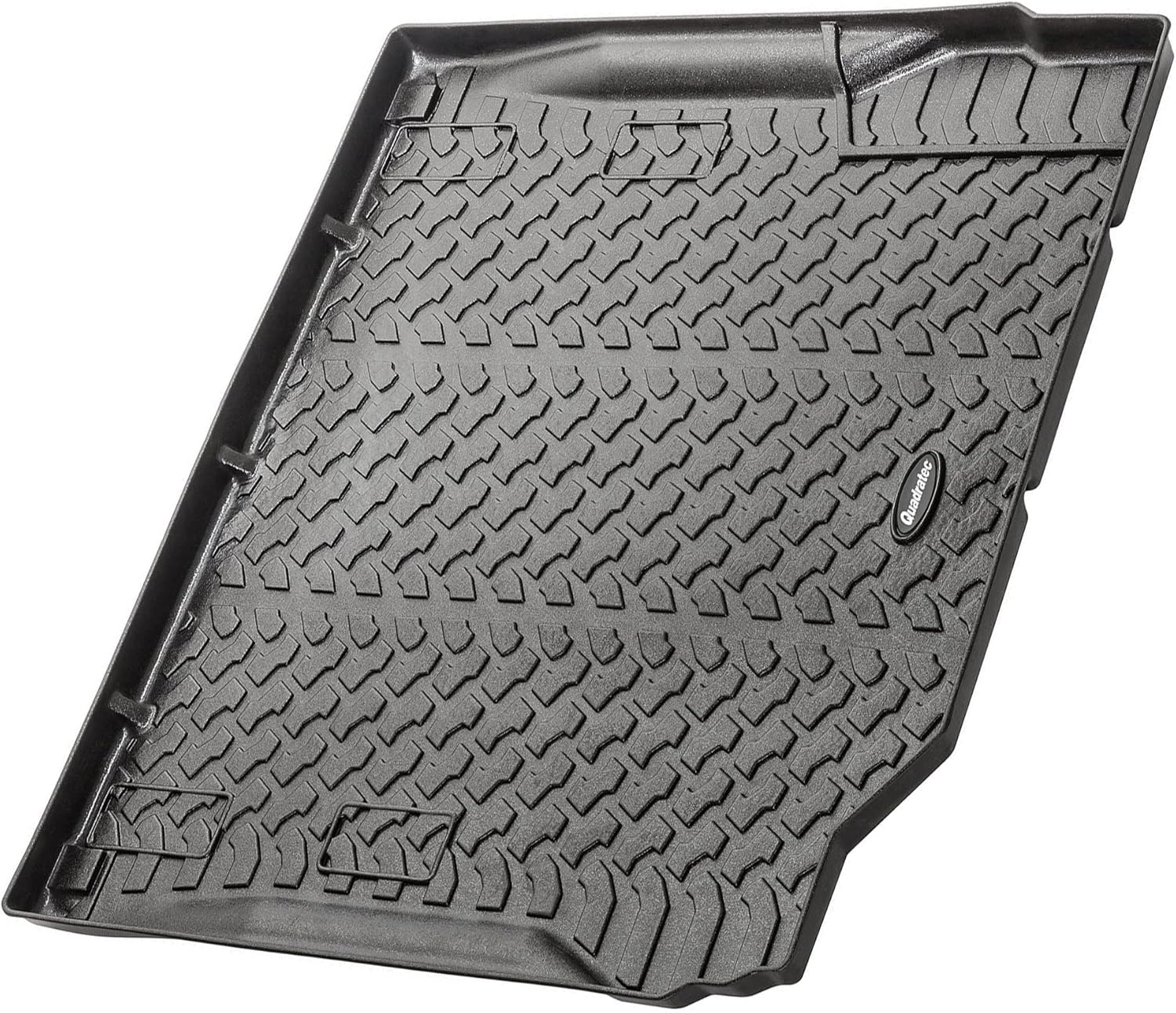 Quadratec Ultimate All Weather Rear Cargo Liner - Fits Jeep Wrangler JK 2007-2010 - Without Subwoofer - Extra Tall Sides - 5/16 Deep Tread Pattern - Will Not Crack, Melt or Warp