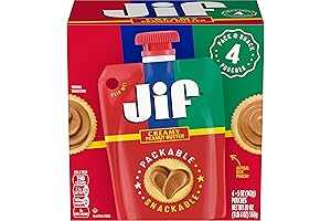 Squeezable Peanut Butter Delight: Jif Squeeze Creamy Peanut Butter, 4-Pack