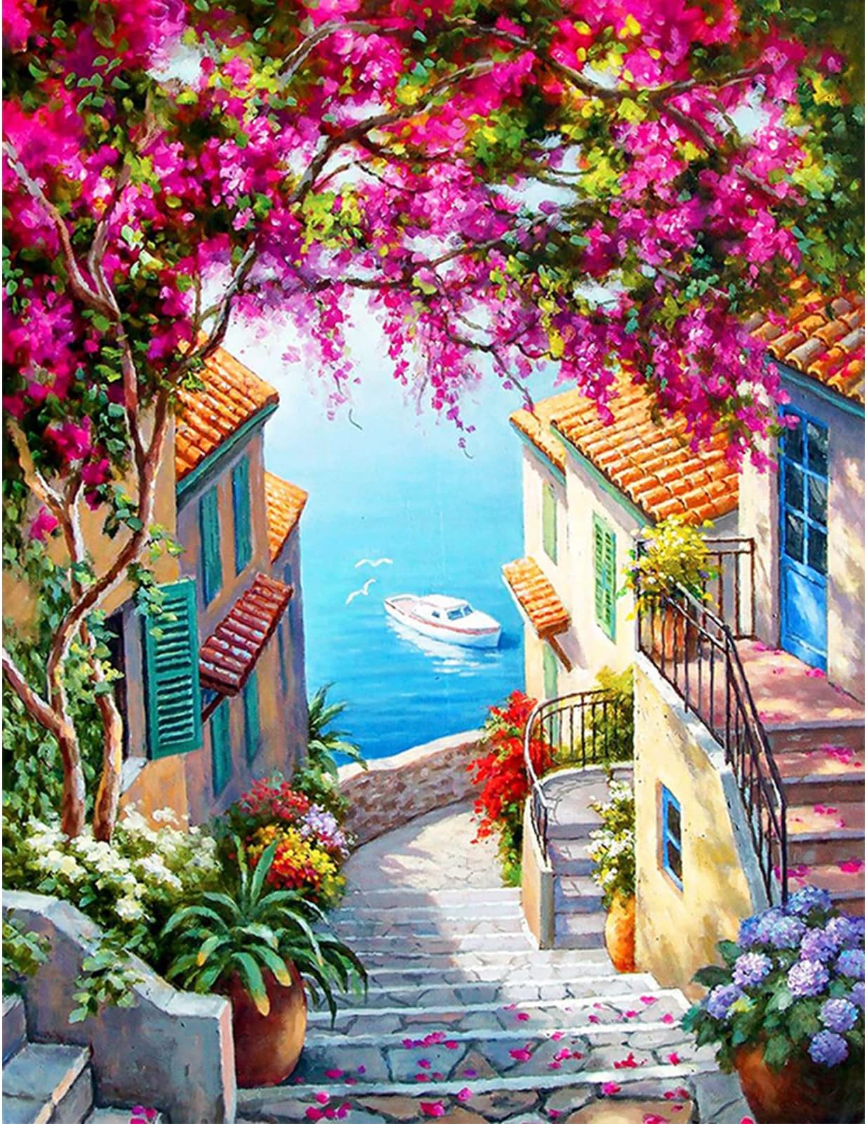 Amphol Paint by Number for Adults, Acrylic Easy Paint by Numbers for Adults Beginner, DIY Painting by Numbers for Gift Home Wall Decor 16”W x 20”L