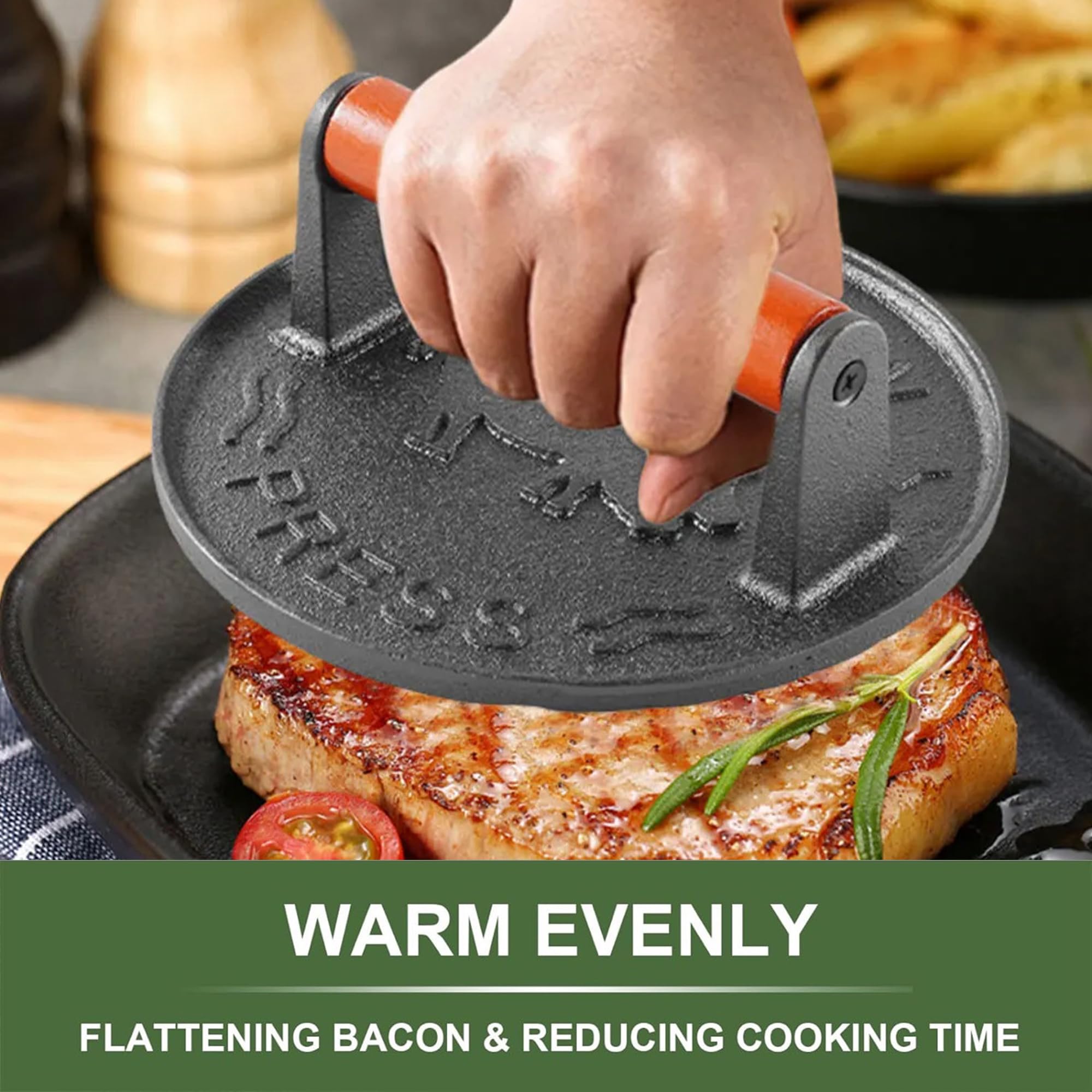 Blackstone Griddle Accessories SHIZZO Smash Burger Press 7' Heavy