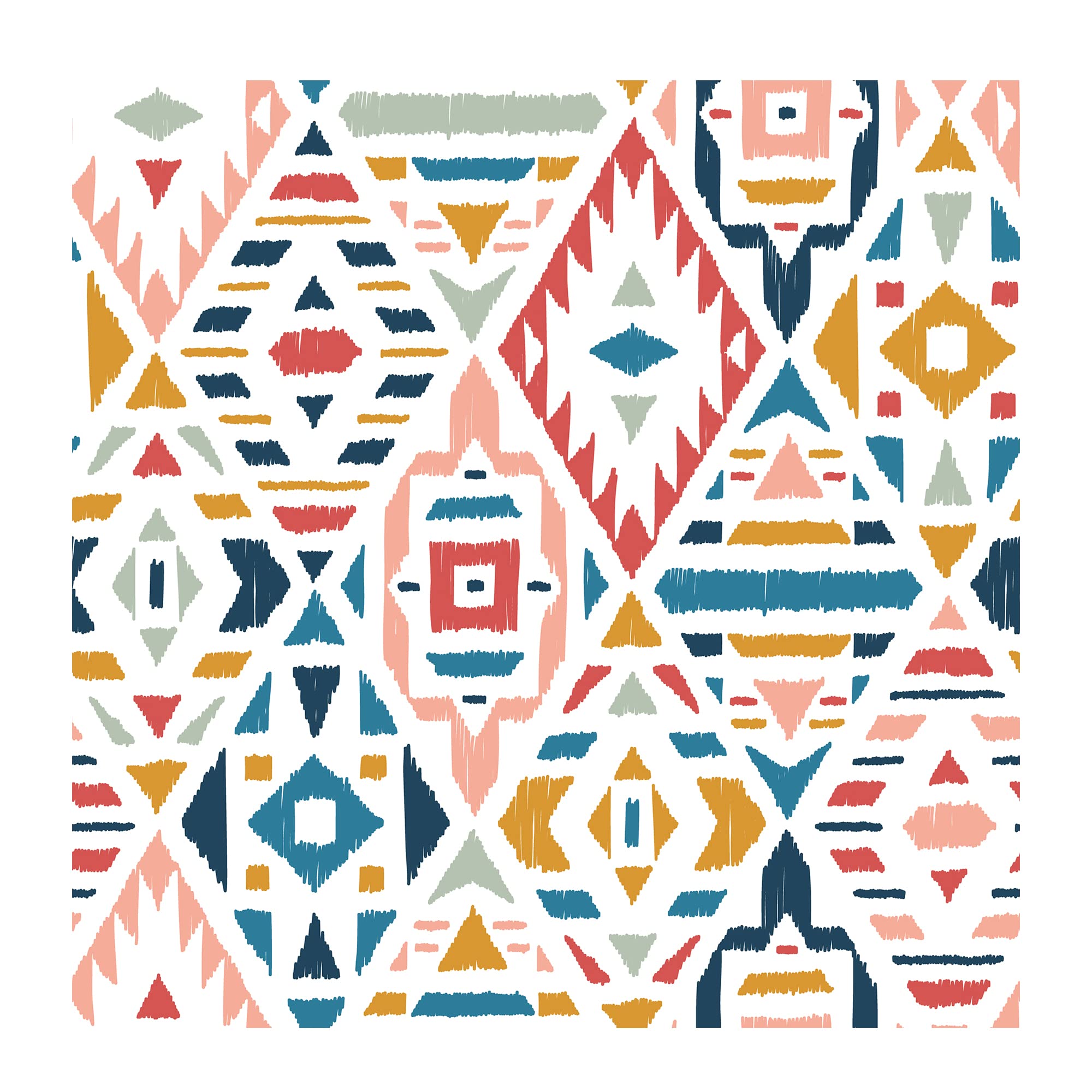 PAPER PLANE DESIGN Self-Adhesive Wallpaper Waterproof Theme Boho Wallpaper for Living Room Bedroom Office (Ethnic Tribal)