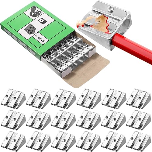 Miniatura 1 de 84 sacapuntas de doble agujero, sacapuntas manuales de aleación de aluminio, sacapuntas de metal, sacapuntas de mano, sacapuntas manual pequeño para