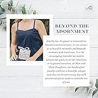 Vista 8 de Three Ring Sterling Silver Necklace Celtic Love Knot 18" Chain Gift from Mother In Law Wedding Gift